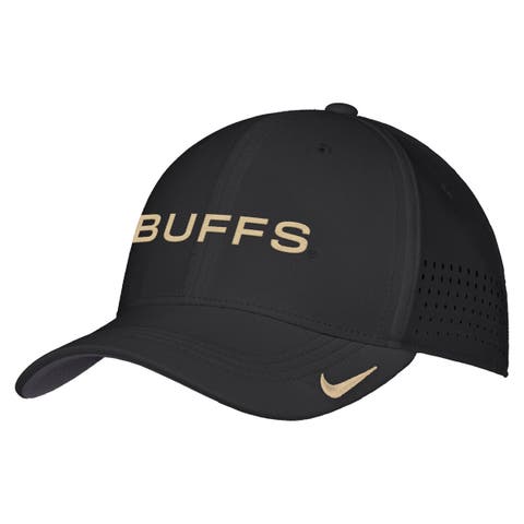 Men's Nike Black Colorado Buffaloes 2026 On-Field AeroBill SwooshFlex Dri-FIT Hat