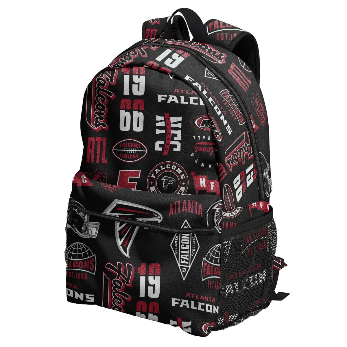 Atlanta Falcons Backpack and Lunchbox Set, Alternate, color, Black