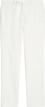 Jack Victor Piero Flat Front Stretch Cotton & Wool Pants