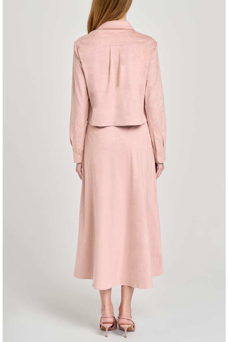 Chandler A-Line Midi Skirt, Alternate, color, PINK