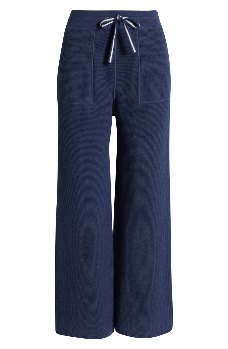 MARGARET O'LEARY Joan Cotton Waffle Wide Leg Pants, Alternate, color, 