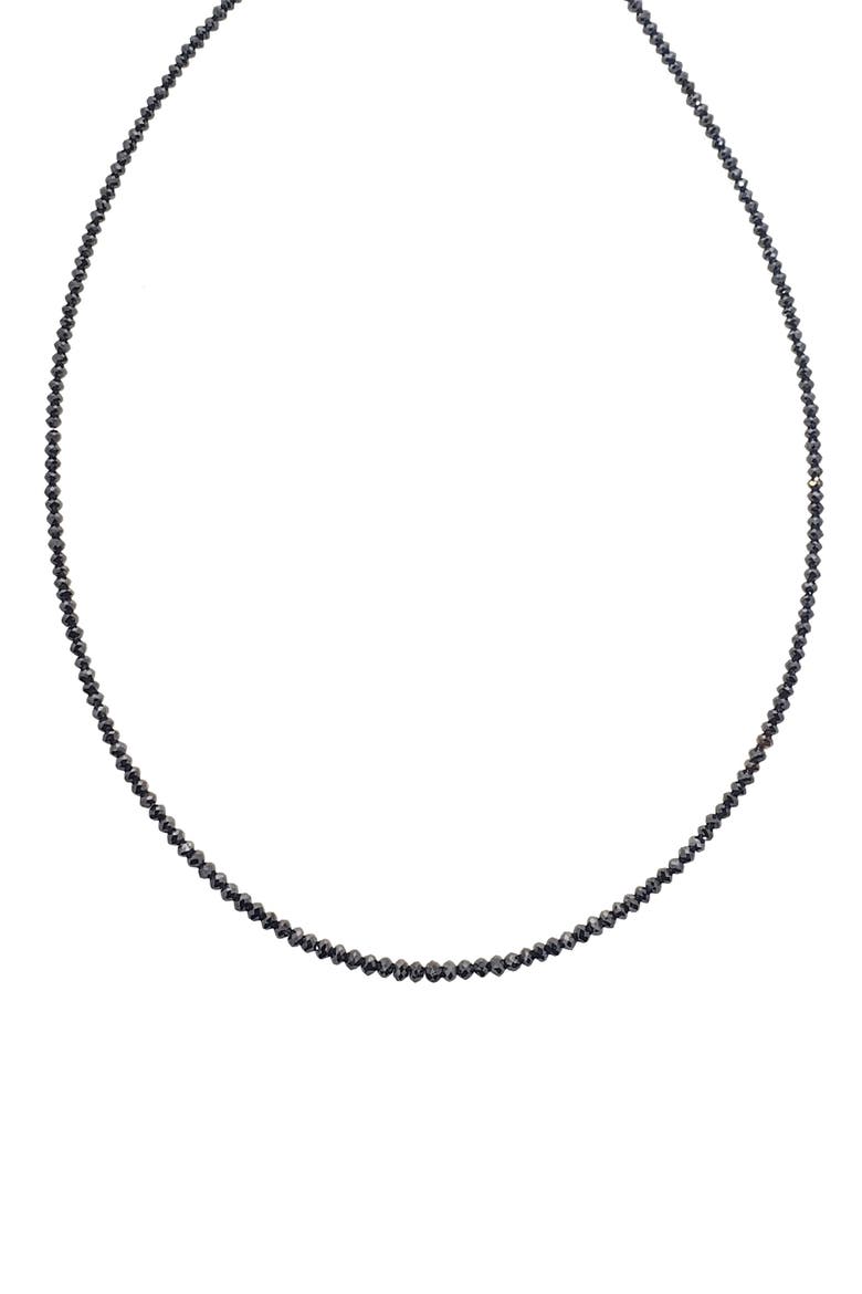 Black Diamond Beaded Necklace, Alternate, color, BLACK DIAMOND