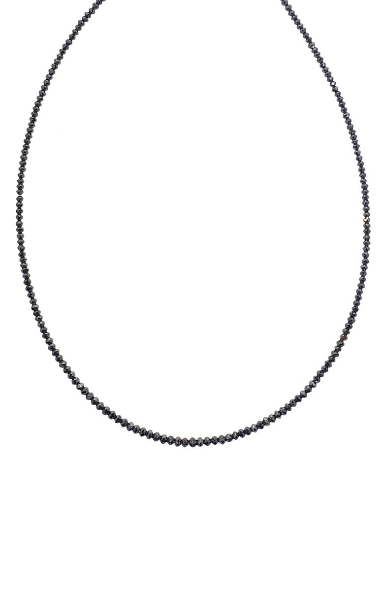 Sethi Couture Black Diamond Beaded Necklace, Alternate, color, Black Diamond