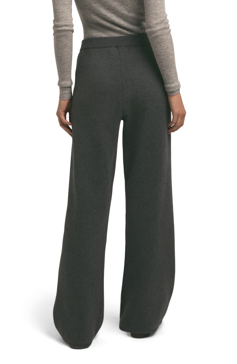 Favorite Daughter Fatigue Sisters Cotton & Cashmere Wide Leg Sweater Pants, Alternate, color, Grey