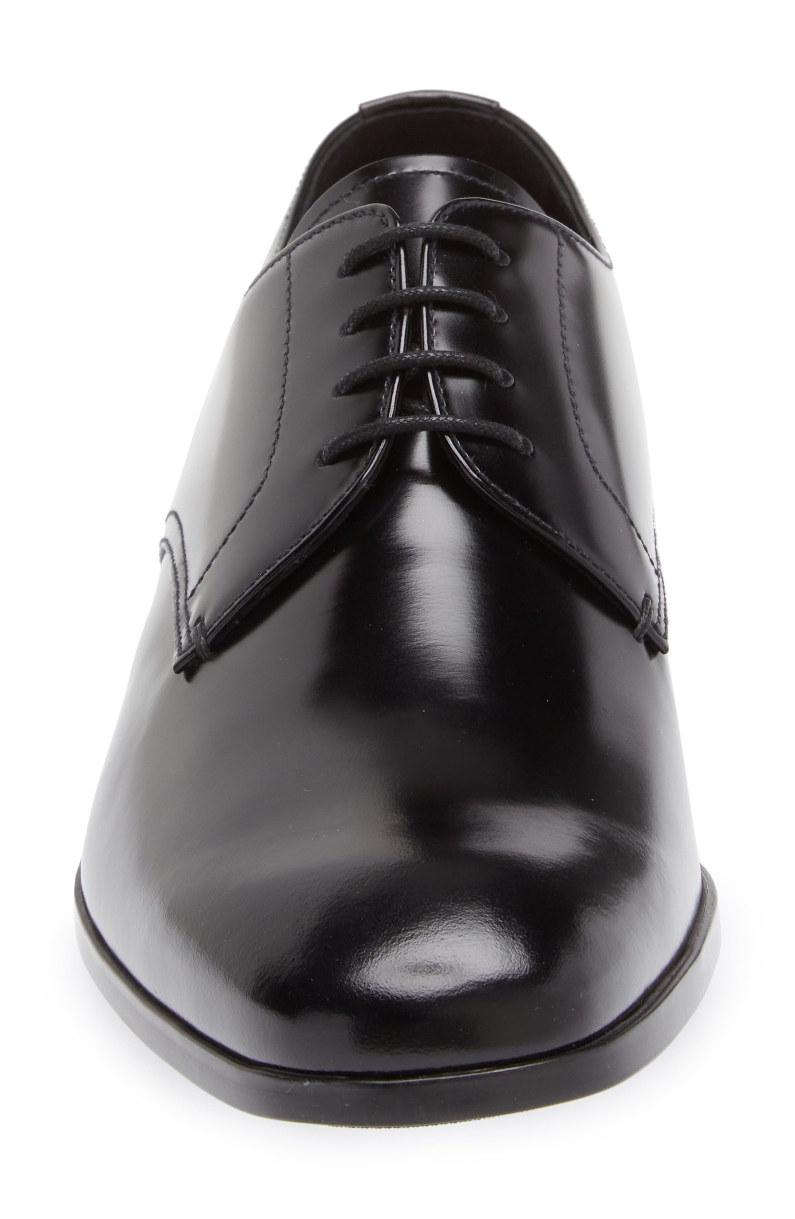 Prada Spazzolato Plain Toe Derby, Alternate, color, 