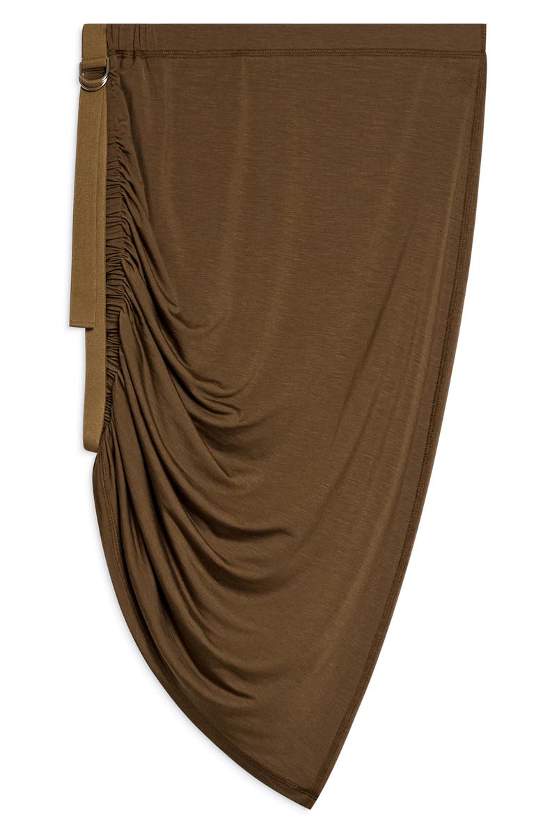 Helmut Lang Wind Ruched Side Belt Skirt, Alternate, color, 