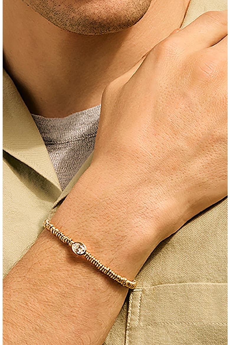 JH Lovestruck™ Heishi Bracelet, 14K Gold, Lab-Grown Diamond, 1.0TCW, Alternate, color, GOLD