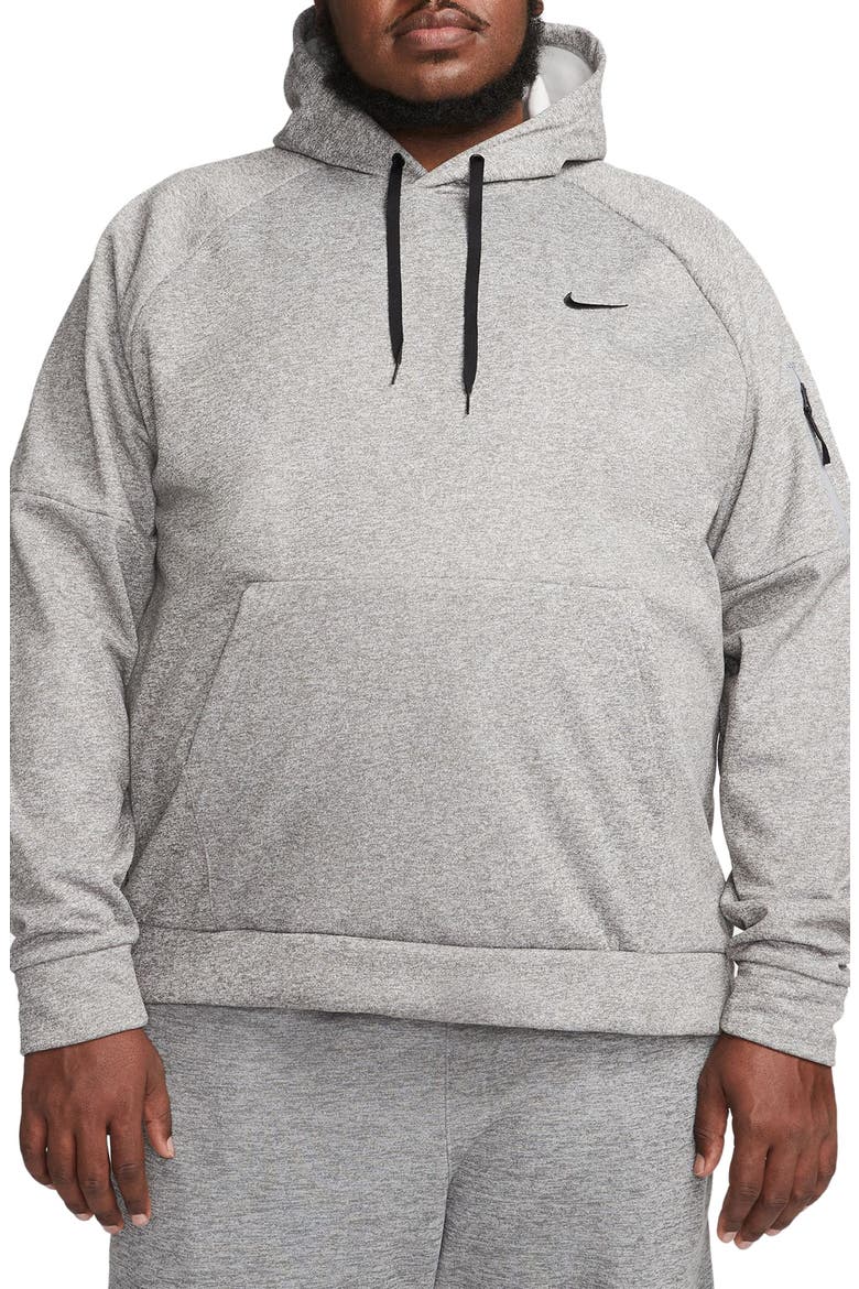 Therma-FIT Pullover Hoodie, Alternate, color, 063 D GR H/BLACK
