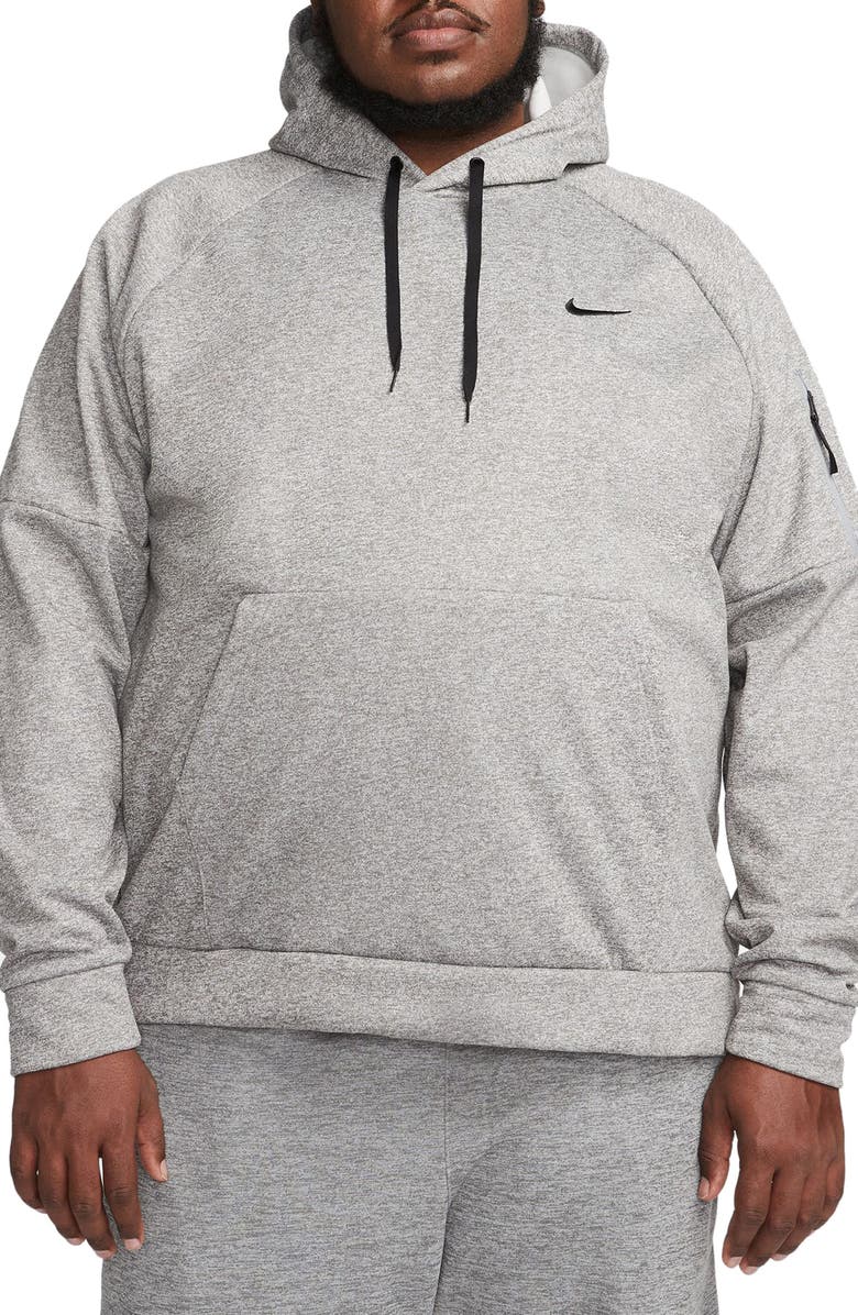 Nike Therma-FIT Pullover Hoodie, Alternate, color, 063 D Gr H/Black