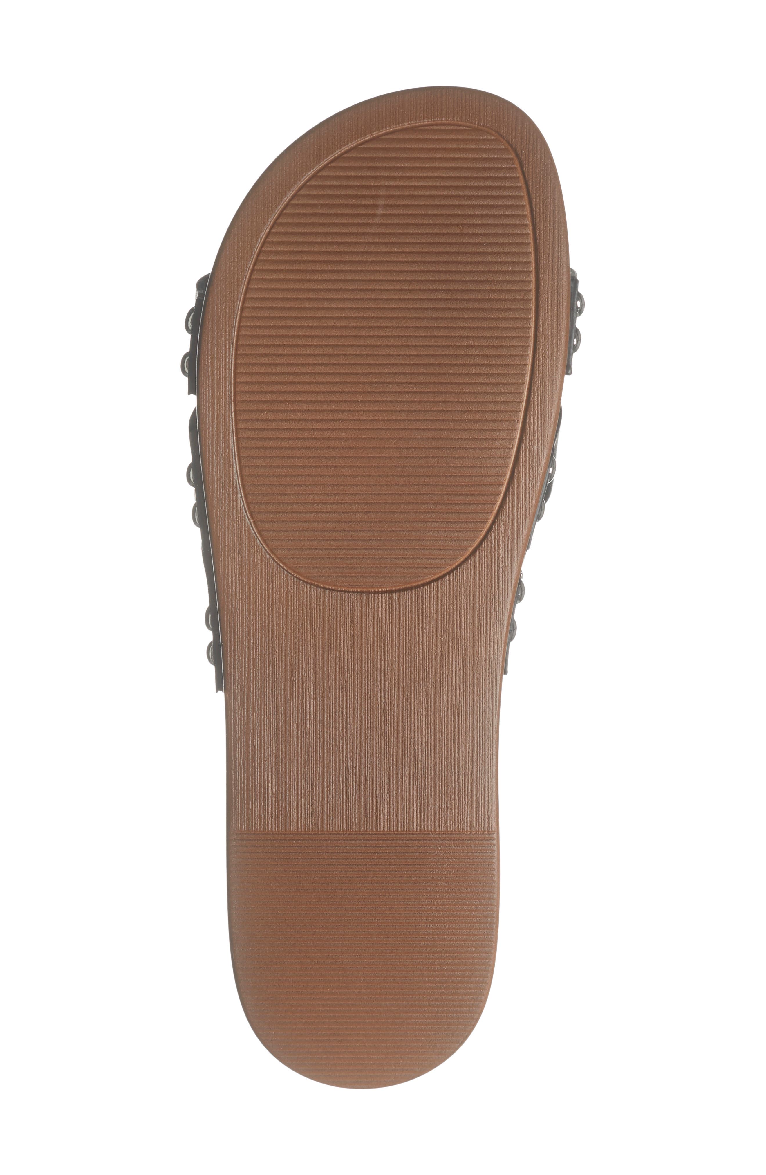 Hipster Platform Wedge Slide Sandal, Alternate, color, BLACK