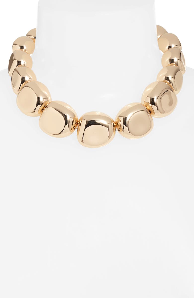 Open Edit Pebble Statement Collar Necklace, Alternate, color,