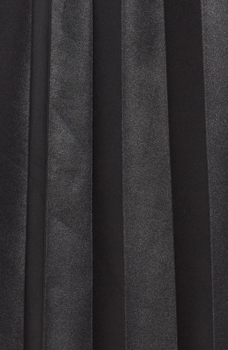 LOST INK Coated Jersey Pleated Skirt, Alternate, color, 