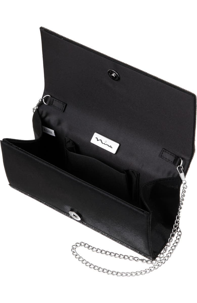 Nina Deva Clutch, Alternate, color, Black