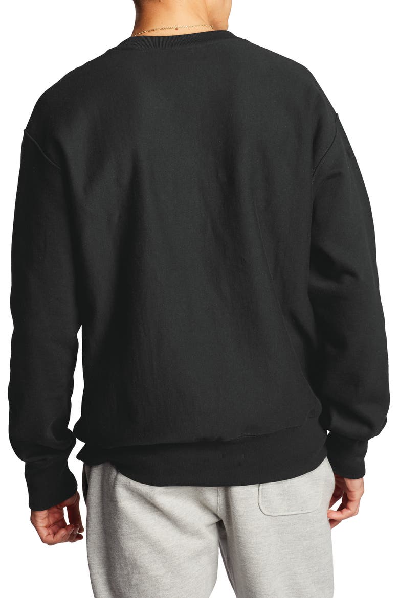 Reverse Weave® Crewneck Sweatshirt, Alternate, color, BLACK