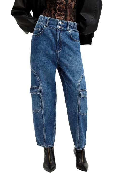 Hailey High Waist Straight Leg Cargo Jeans