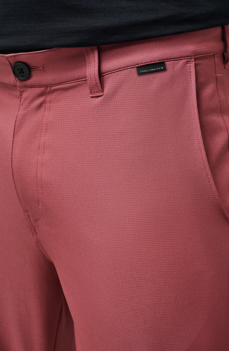 TravisMathew Wanderlust Chino 9-Inch Shorts, Alternate, color, Roan Rouge