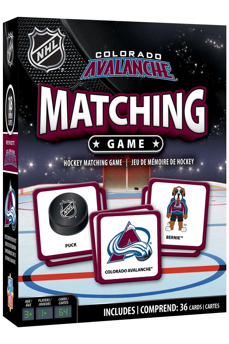 Colorado Avalanche Matching Game, Main, color, Multicolor