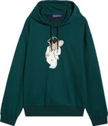 Ralph Lauren Purple Label Polo Bear Cotton & Cashmere Graphic Hoodie