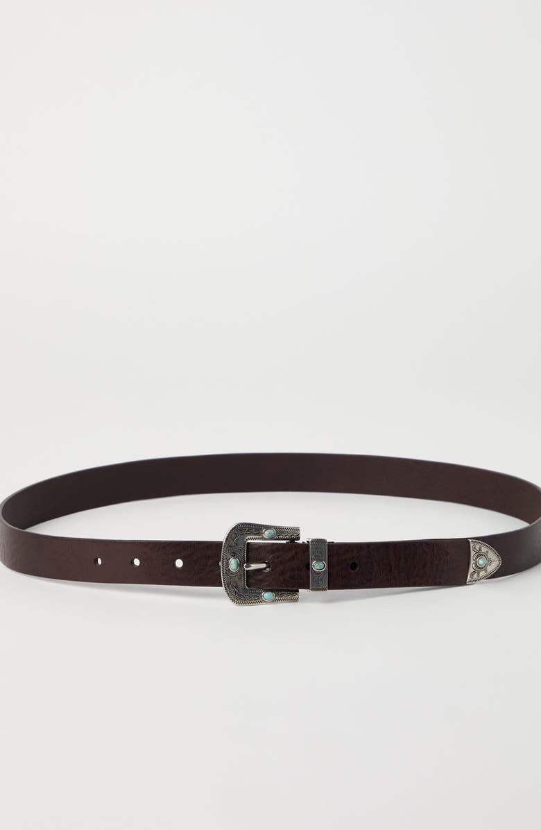 Brunello Cucinelli Belt with detailed buckle, Alternate, color, 