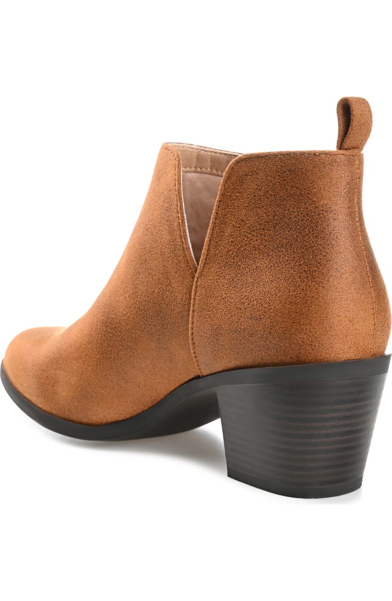 Journee Collection JOURNEE Lola Patterned Ankle Bootie, Alternate, color, Brown