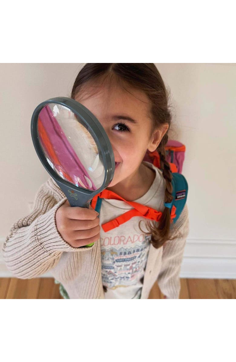 HABA Terra Kids Magnifying Glass - Sturdy Explorer Tool with 2 Lenses + Built-In Mini Scope for Nature Discovery, Alternate, color, Multi