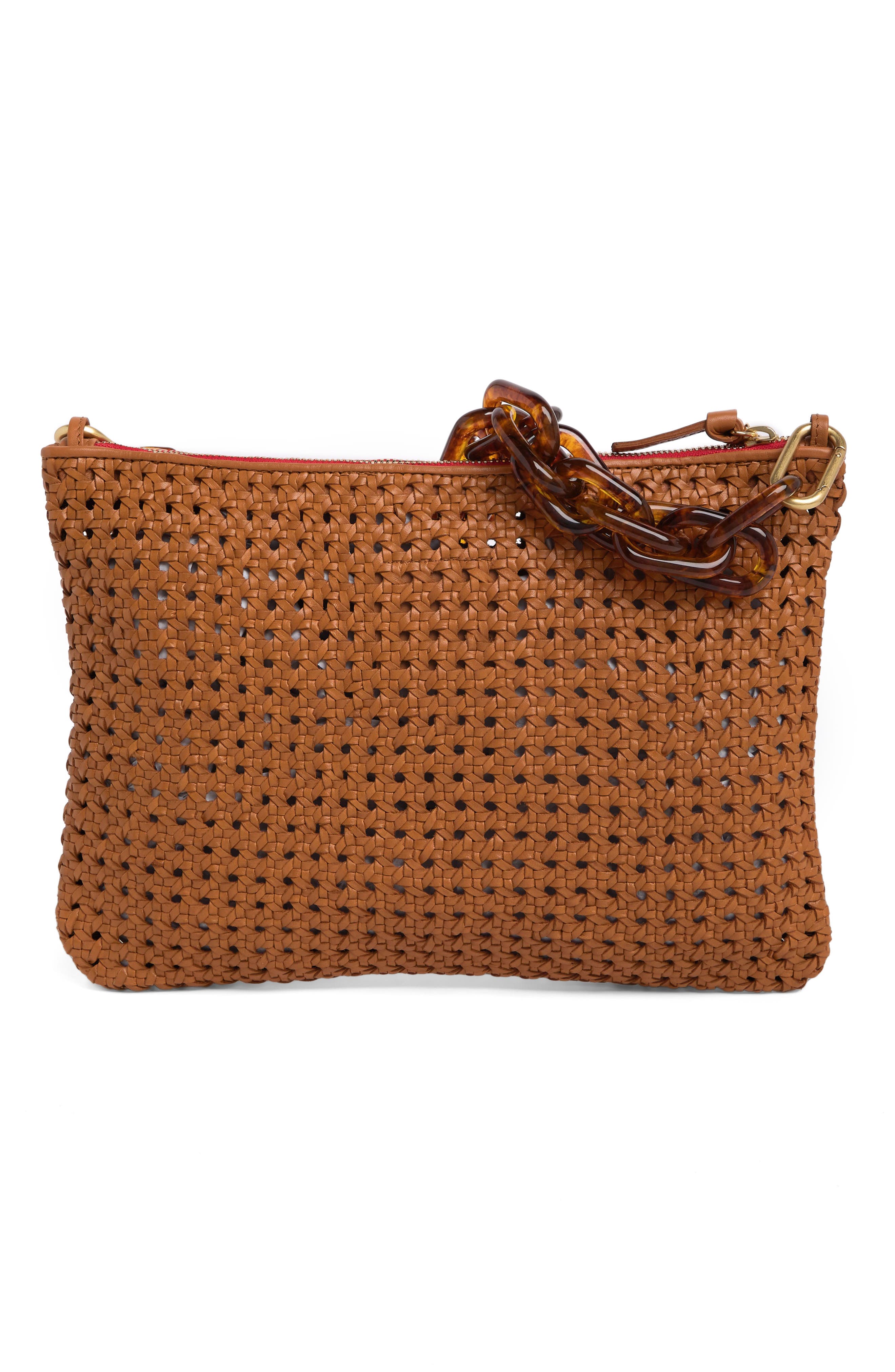 Clare V. Woven Flat Clutch, Alternate, color, 