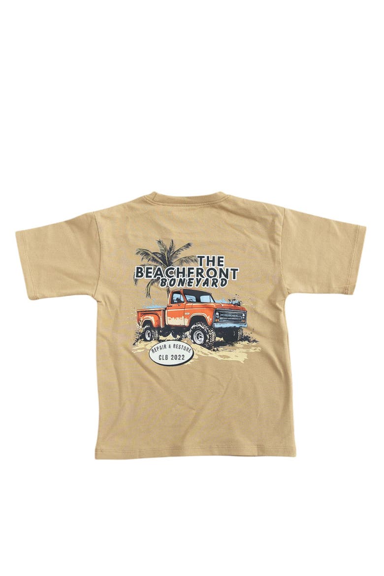Toddler Boy's Beachfront Boneyard Skater T-Shirt, Main, color, Beige