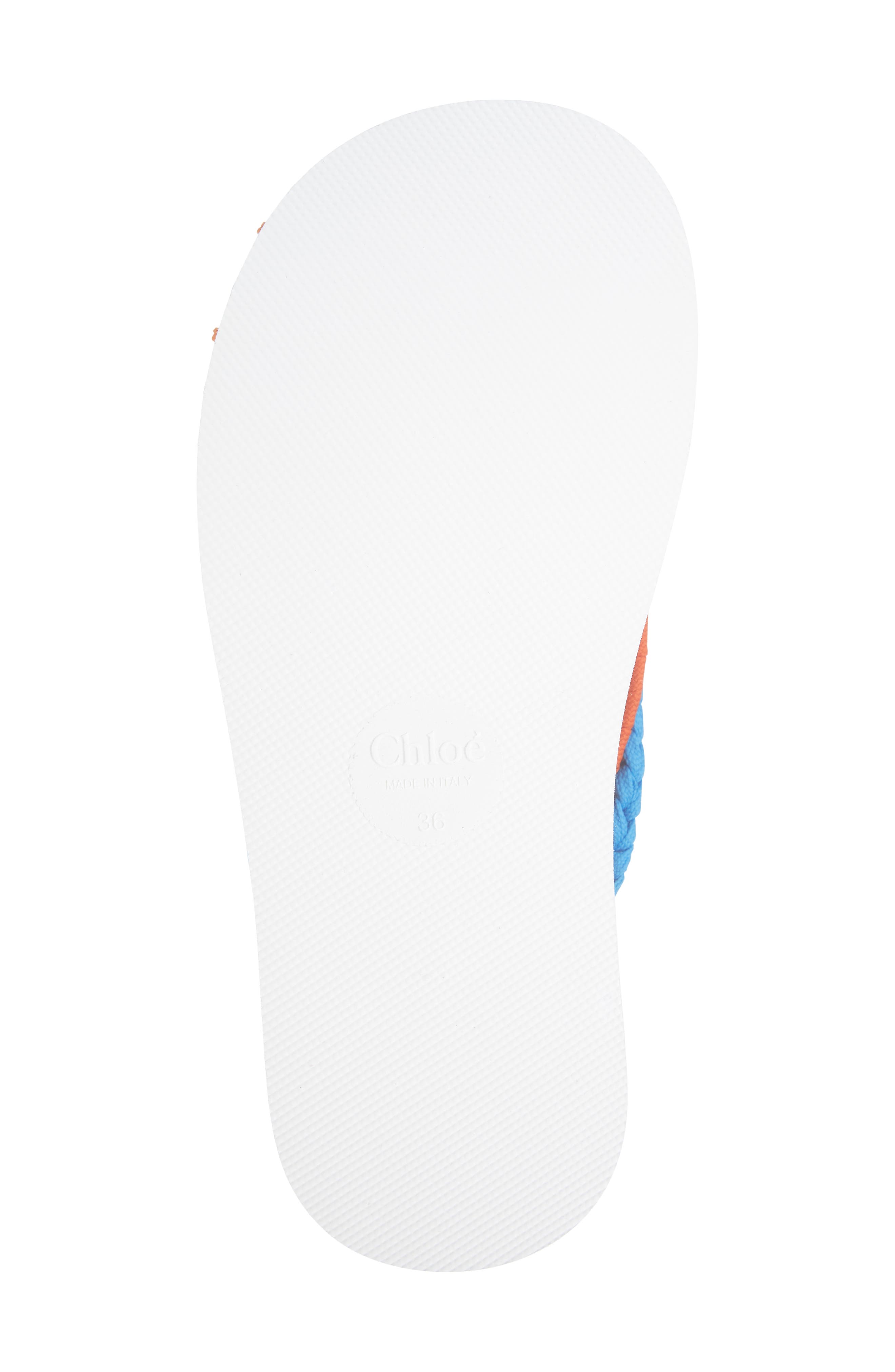 Lou Platform Flip Flop, Alternate, color, ORANGE/ BLUE