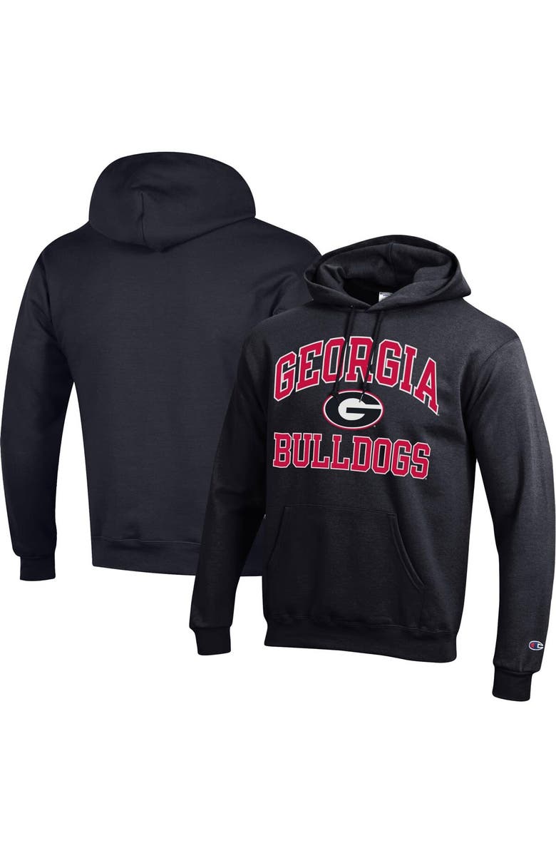 Champion Men's Champion Black Georgia Bulldogs High Motor Pullover Hoodie, Main, color, 