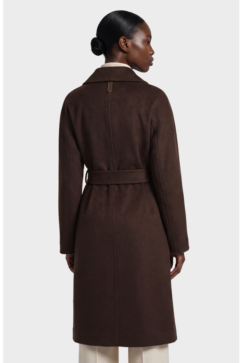 Kourt Wool Cashmere Blend Coat, Alternate, color, Espresso
