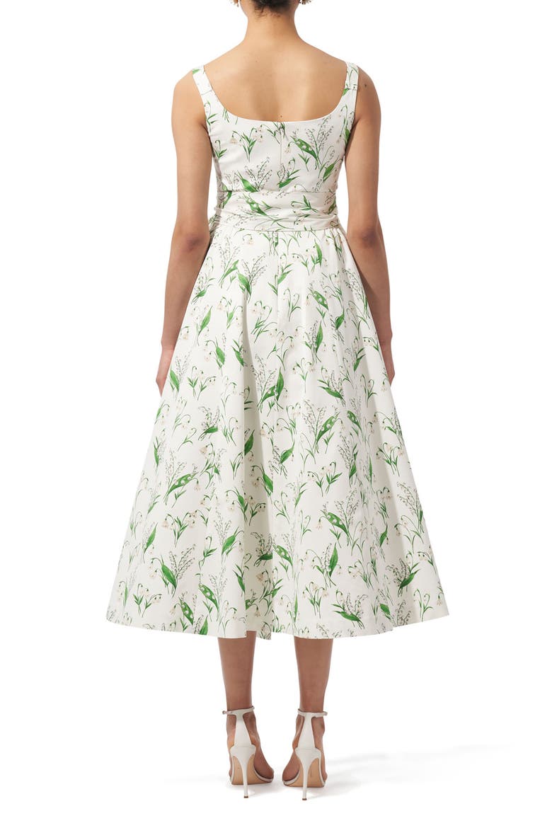 Lily of the Valley Print Sundress, Alternate, color, WHITE MULTI