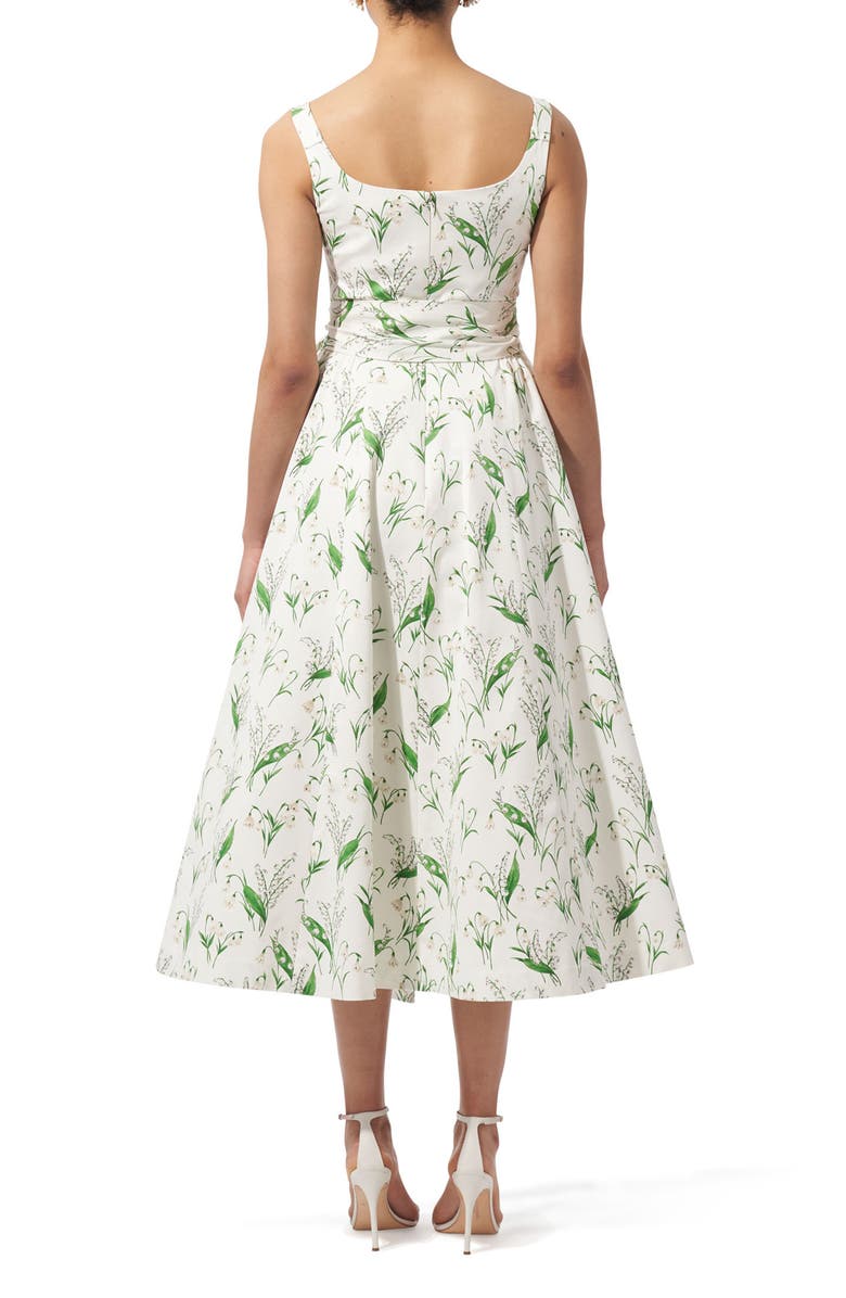 Carolina Herrera Lily of the Valley Print Sundress, Alternate, color, 