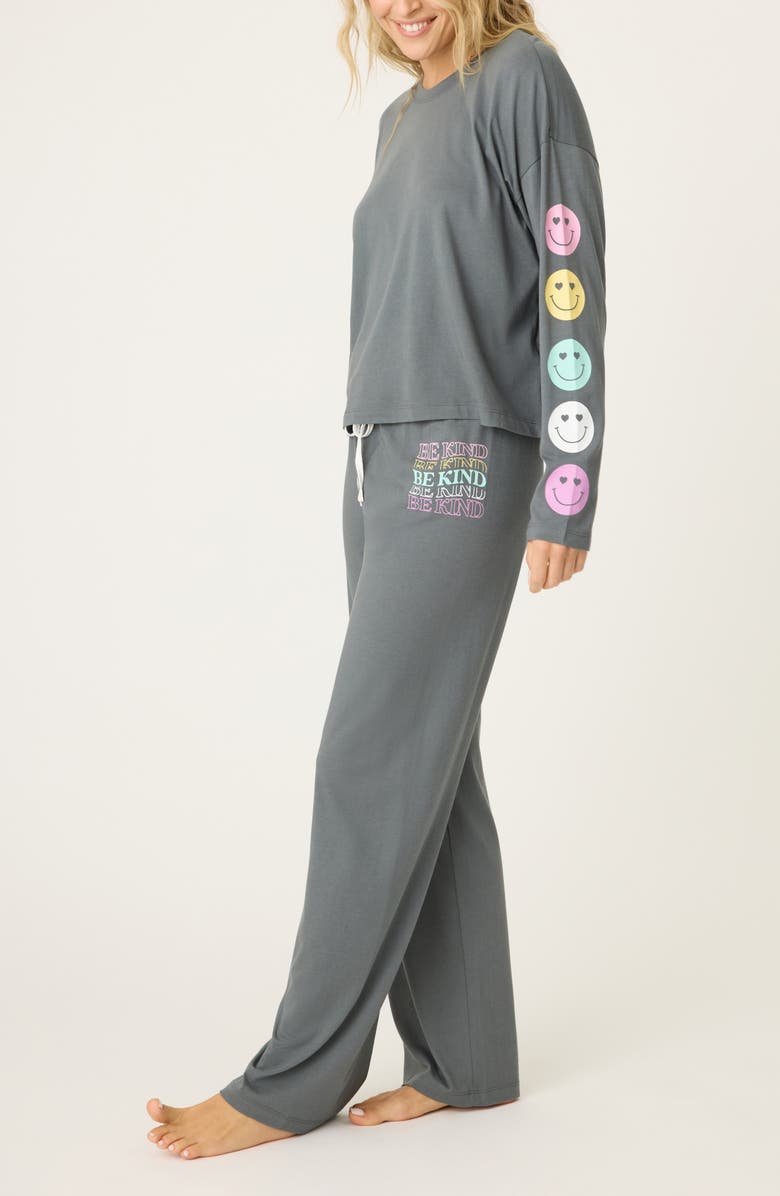 PJ Salvage Cotton & Modal Pajamas, Alternate, color,