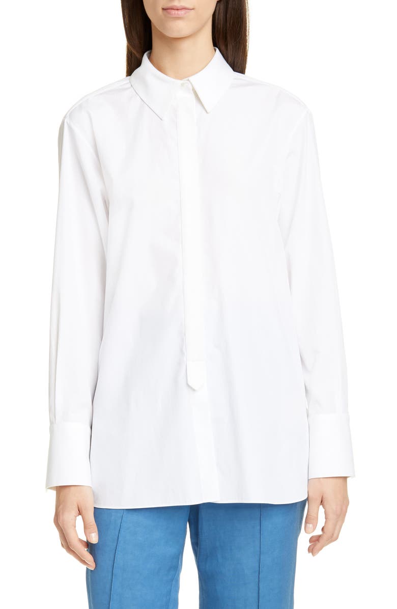 PARTOW Rosemary Poplin Shirt, Main, color, 