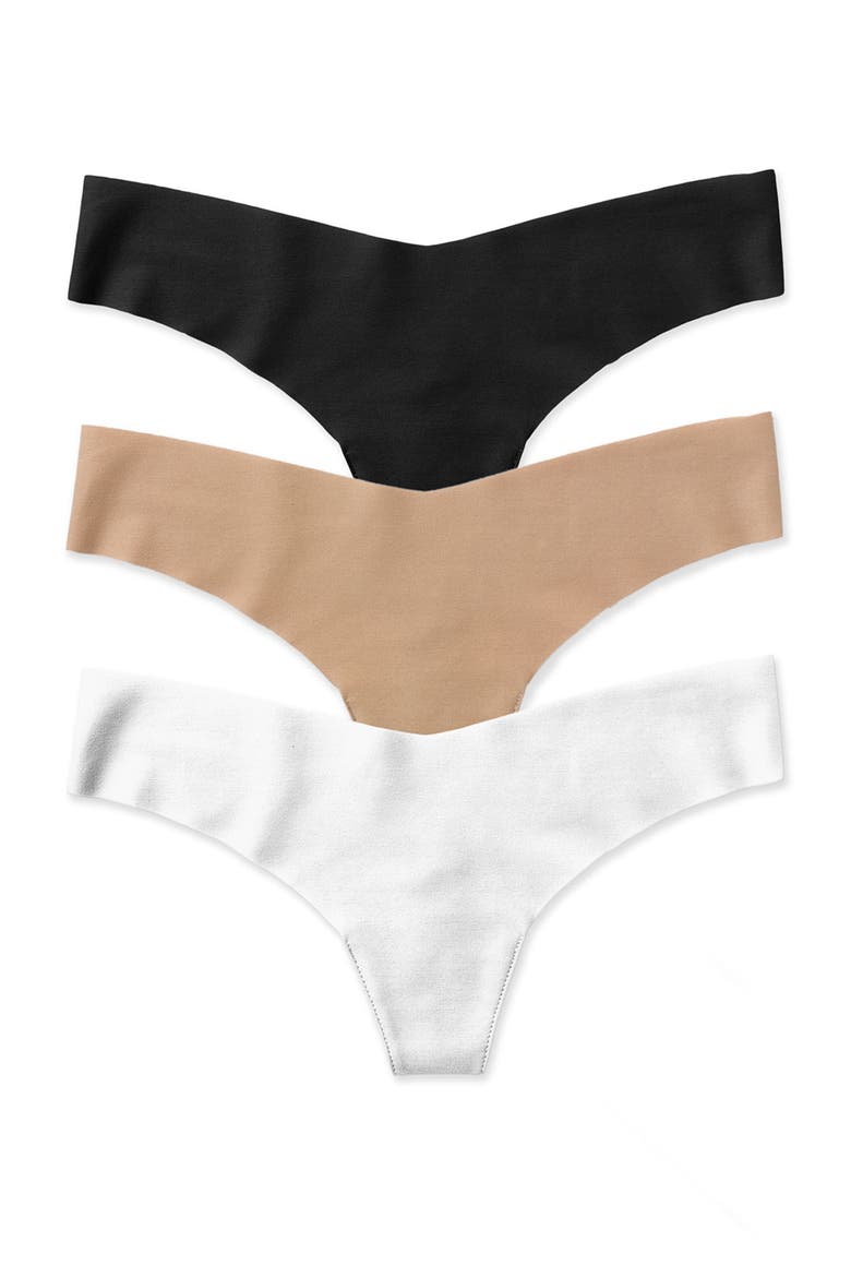 Cotton Thong, Alternate, color, BEIGE