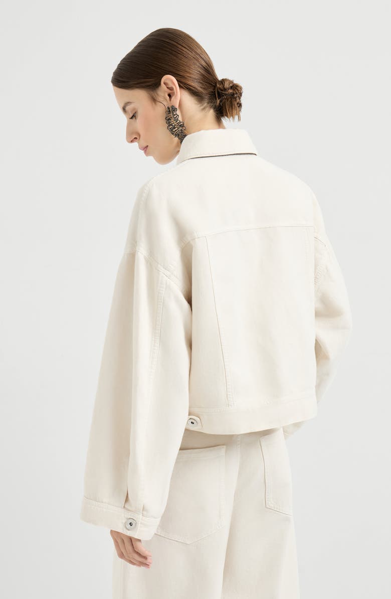 Brunello Cucinelli Cover outerwear jacket, Alternate, color, Chalk