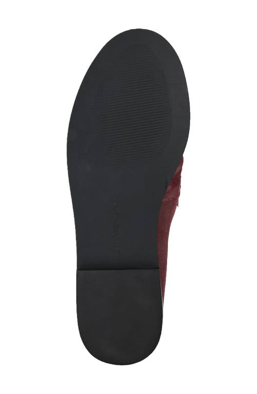 Yosi Samra Camden Penny Loafer Mule In Burgundy
