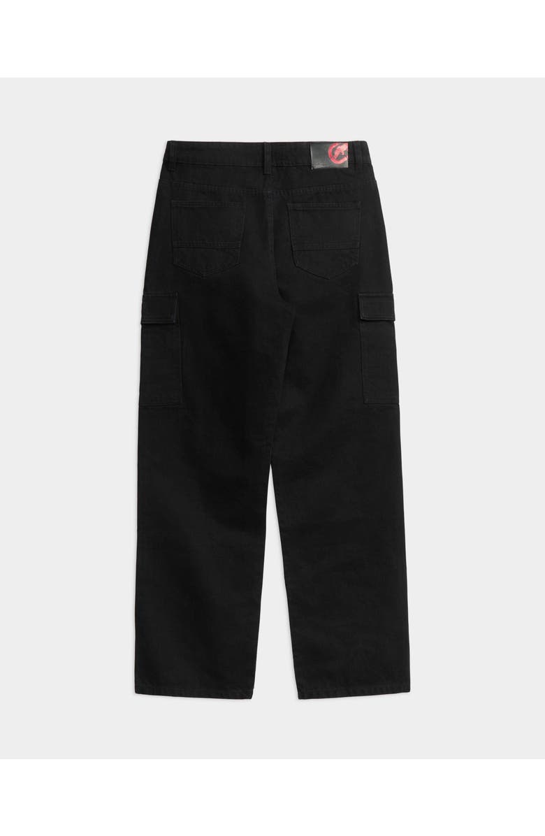 Ecko Unltd. Carpenter Cargo Wide Denim Pants, Alternate, color, Black Wash
