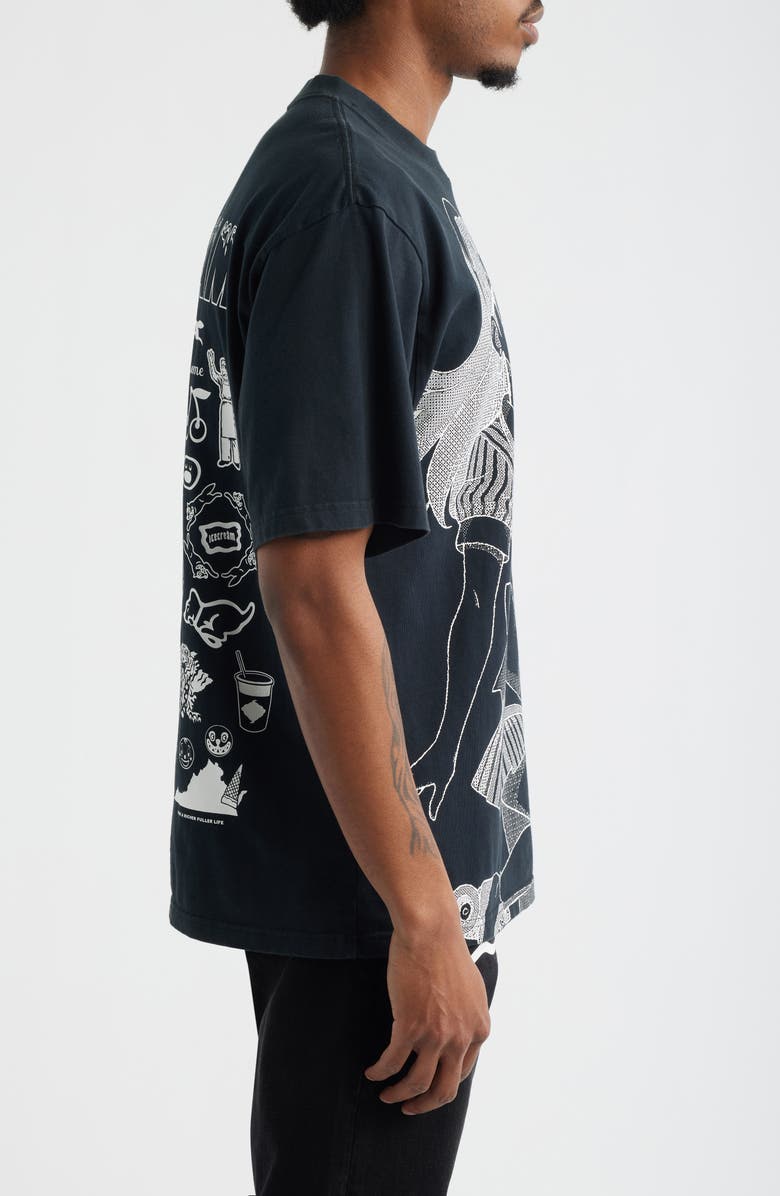 ICECREAM Order Up Cotton Jersey Graphic T-Shirt, Alternate, color, Black