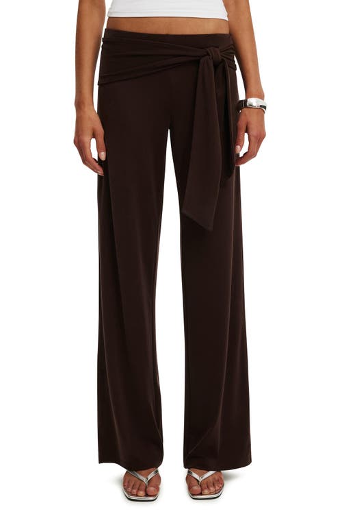 Cotton On Honey Tie Pant In Brown