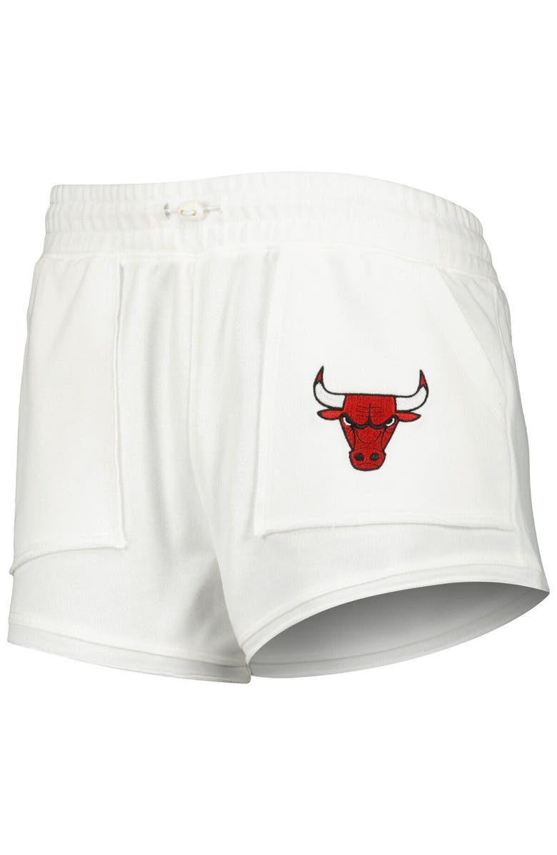 CONCEPTS SPORT Women's Concepts Sport White Chicago Bulls Sunray Shorts, Alternate, color, White