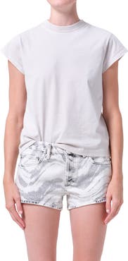 AGOLDE Long Line Bryce Cap Sleeve T-Shirt