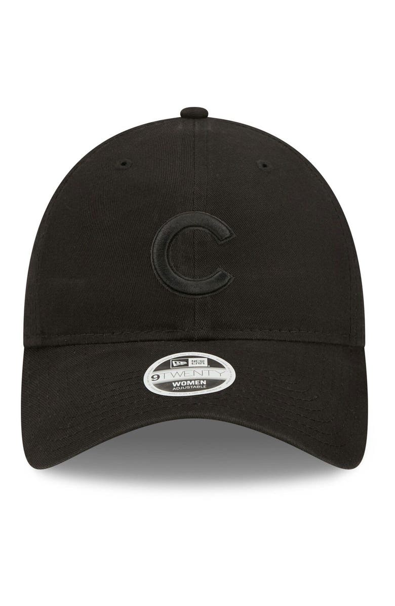 New Era Women's New Era Chicago Cubs Black on Black Core Classic II 9TWENTY Adjustable Hat, Alternate, color, 
