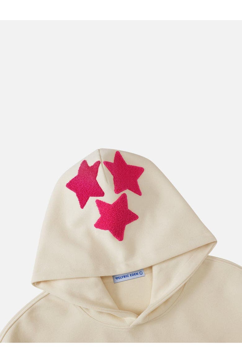 Graffiti Dog Eden Star Hoodie, Alternate, color, Beige