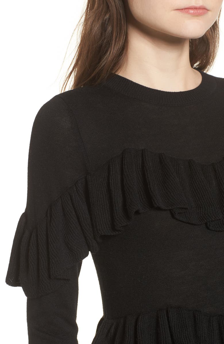 BP. Double Ruffle Sweater, Alternate, color, 