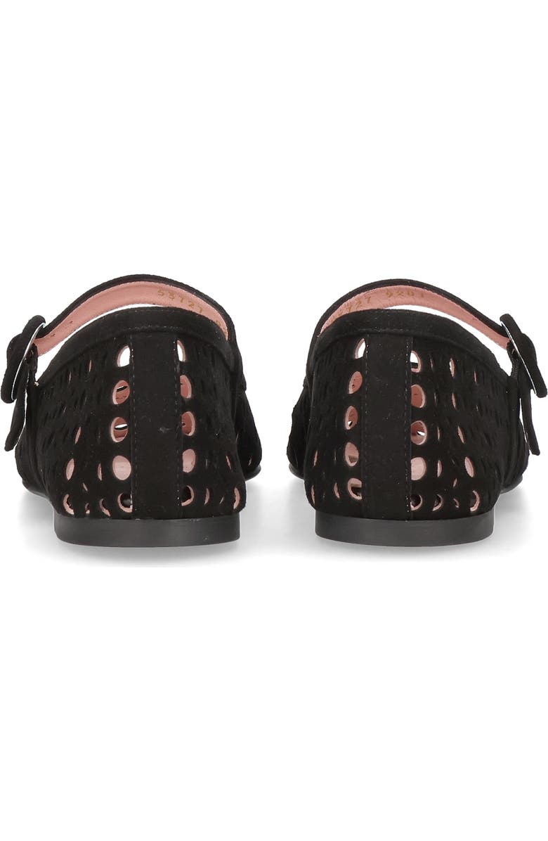 Pretty Ballerinas Suede Die Cut Mary Jane, Alternate, color, Black
