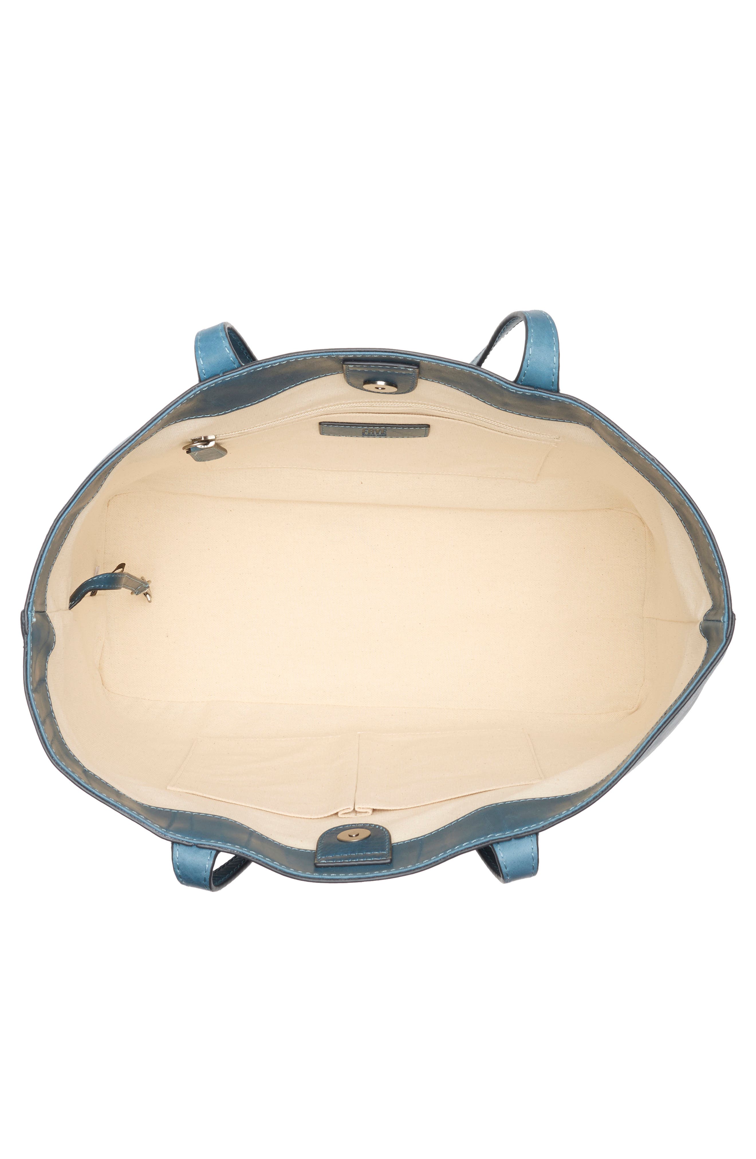 Frye Melissa Leather Shopper Tote Bag, Alternate, color, Steel