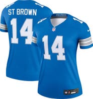 Nike Women's Nike Amon-Ra St. Brown  Blue Detroit Lions Legend Player Performance Top