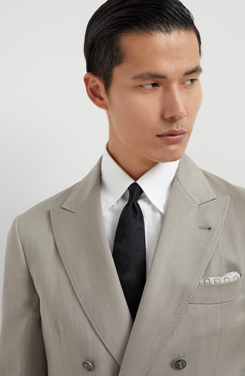 Brunello Cucinelli Silk necktie, Alternate, color, 