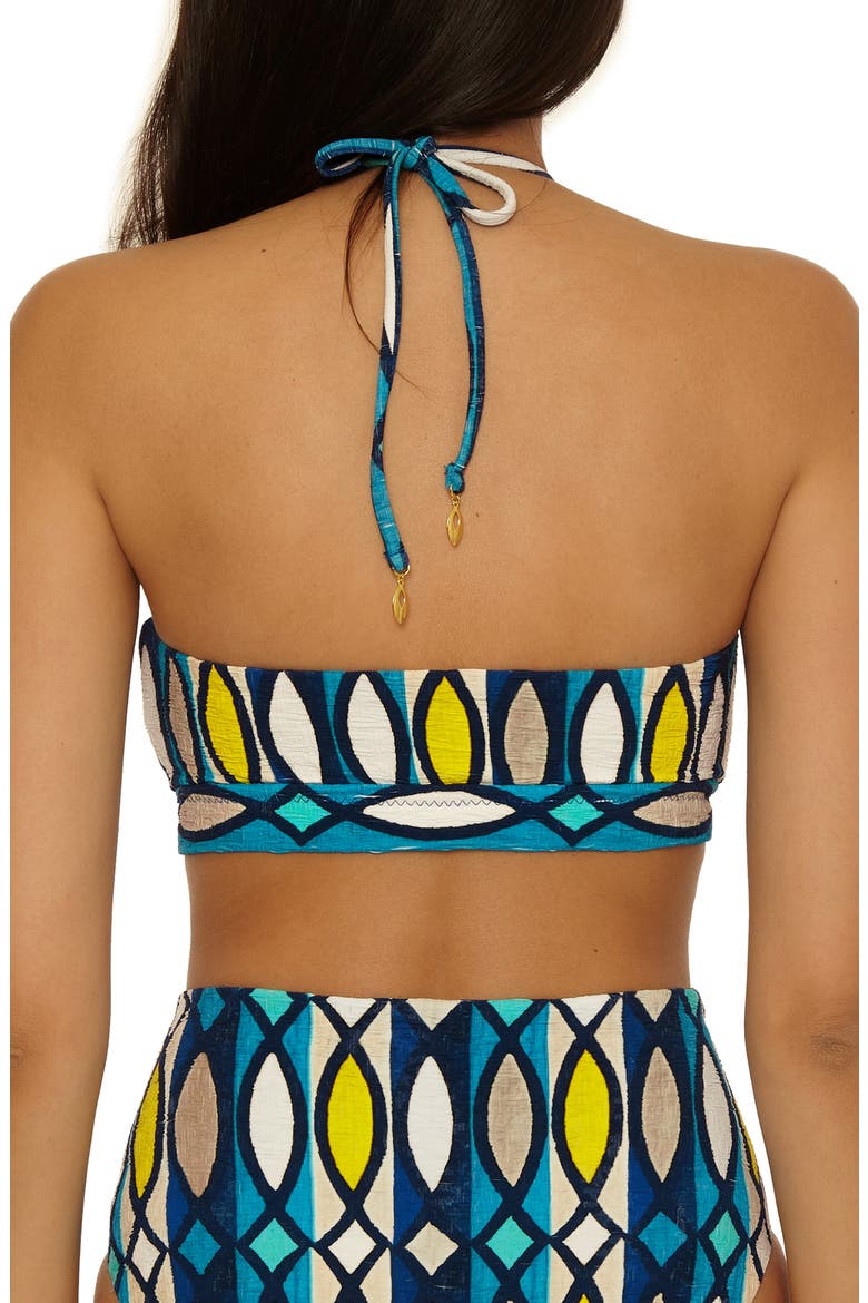 Paros Banded Bandeau Bikini Top, Alternate, color, MULTI